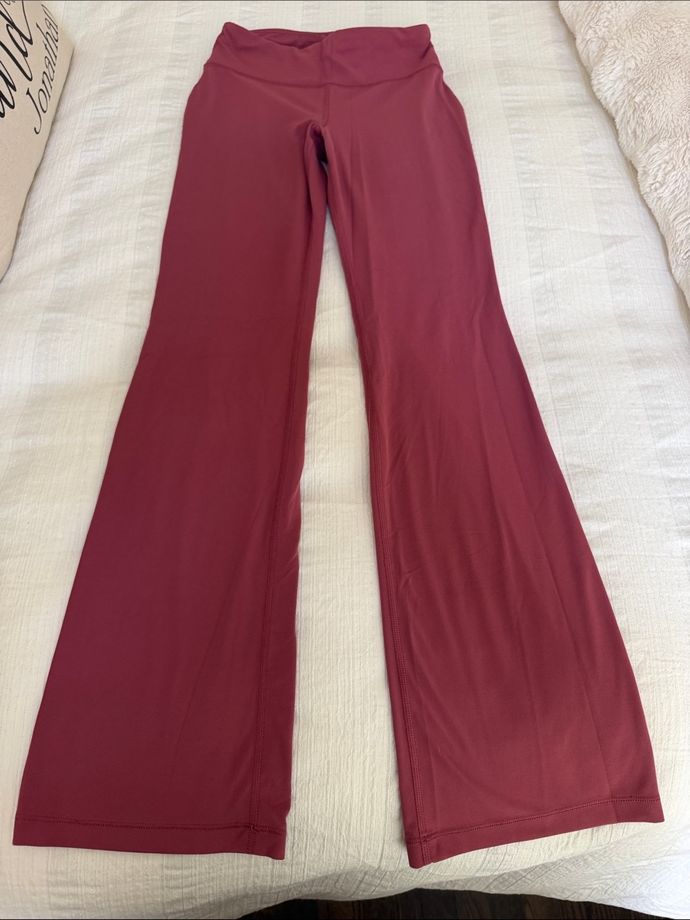 Athleta Girls Wine Flare Leggings